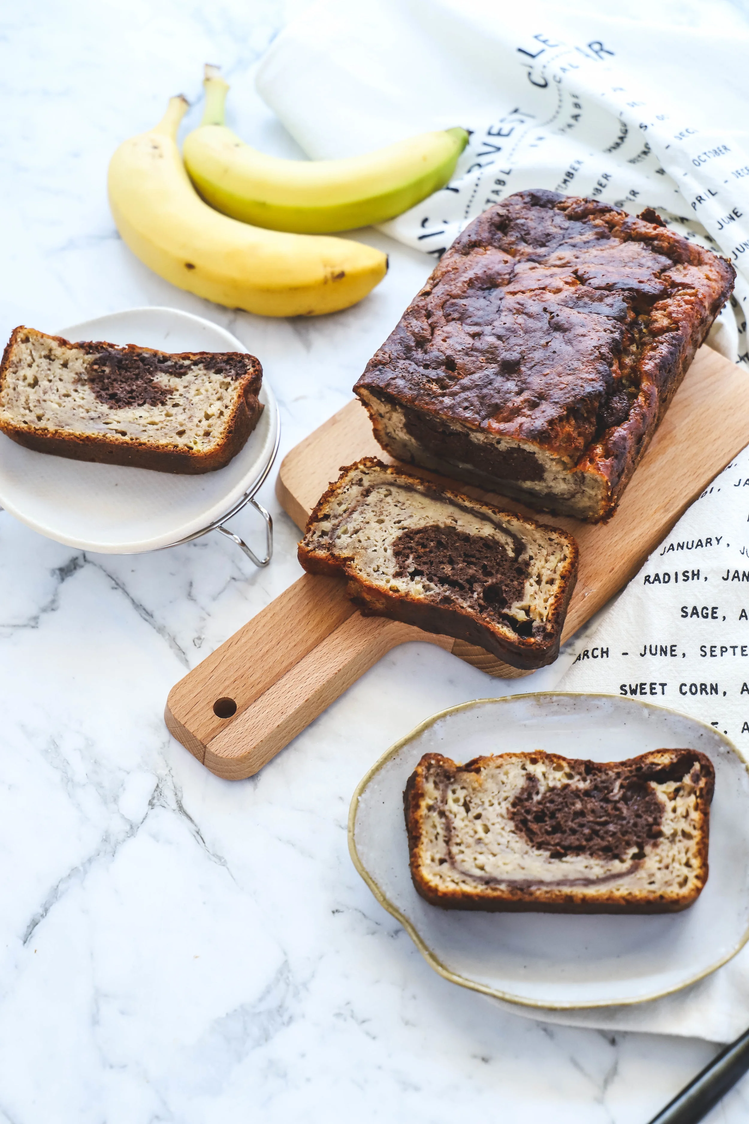 Choc Swirl Banana Bread 
