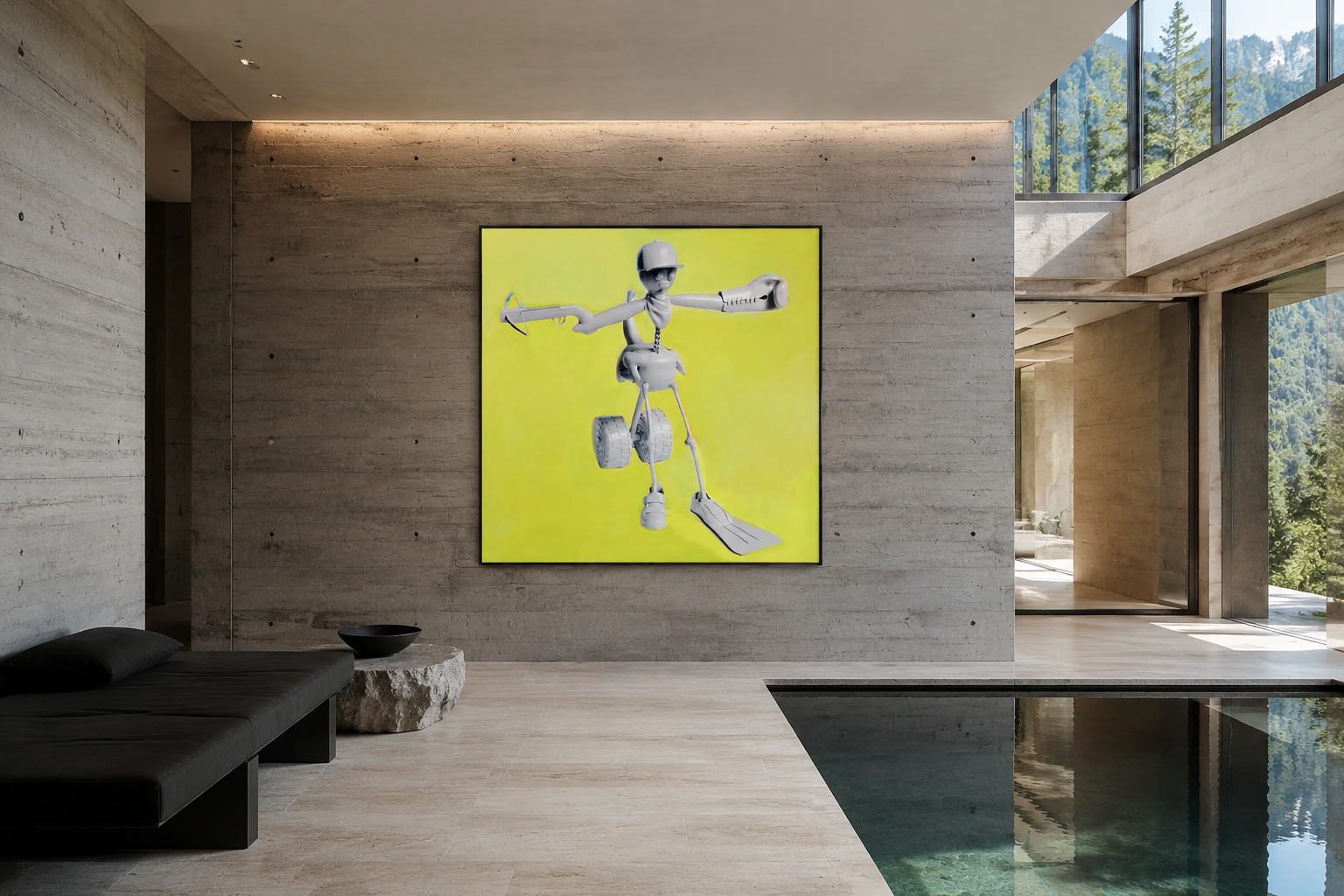 Shapeshifter, artwork by Alexander Reagan displayed in a contemporary interior