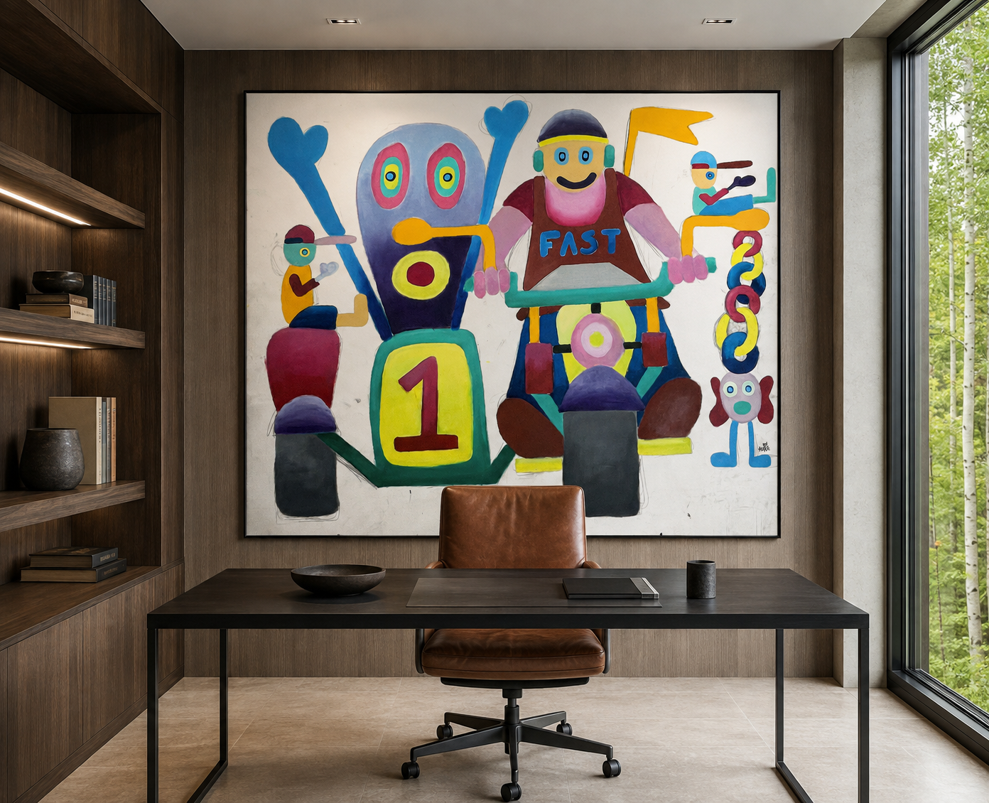 Sidecar, artwork by Alexander Reagan displayed in a contemporary interior