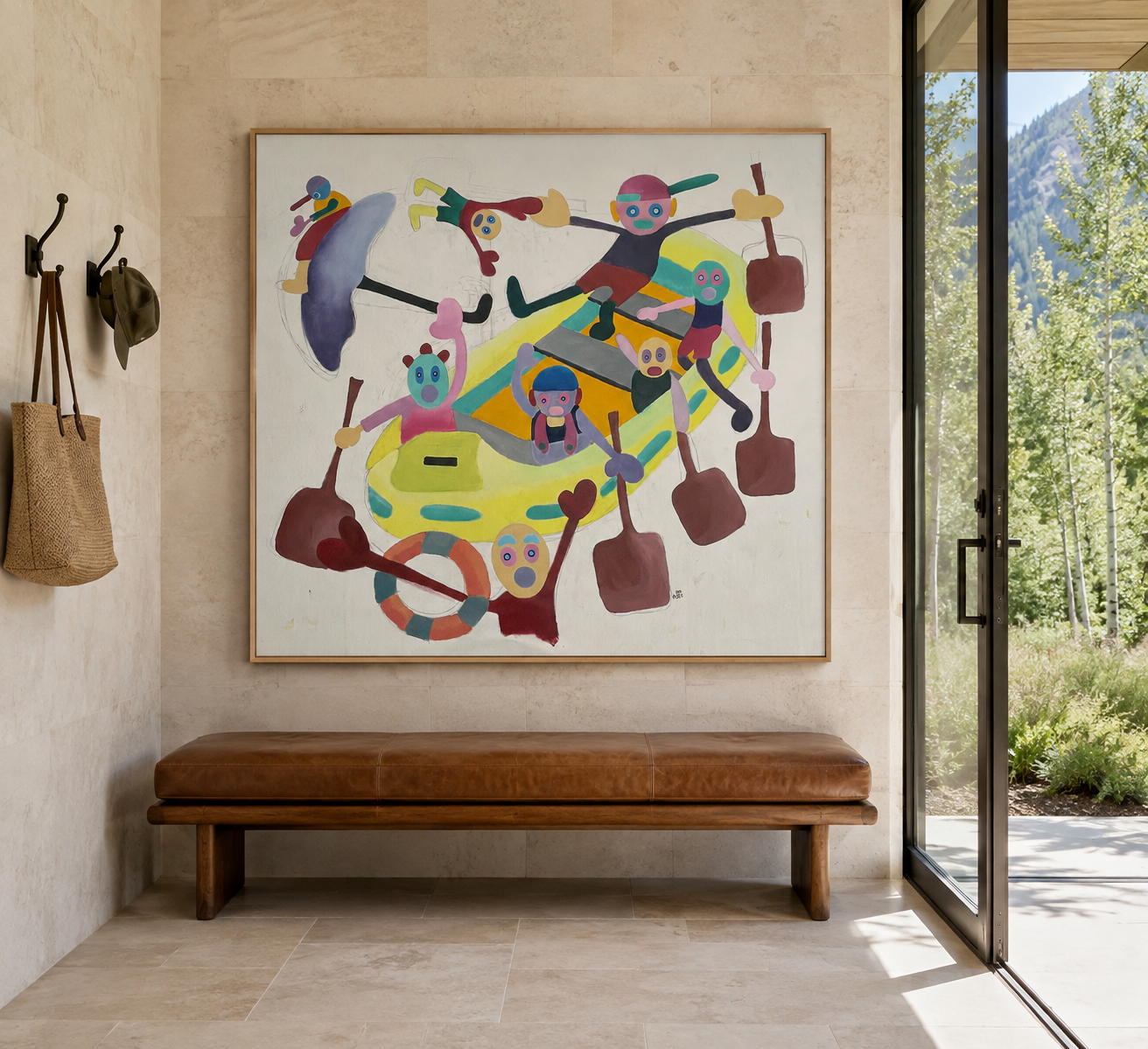 Rapids, artwork by Alexander Reagan displayed in a contemporary interior