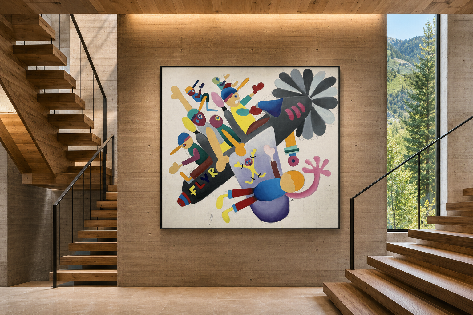Reagan Air, artwork by Alexander Reagan displayed in a contemporary interior