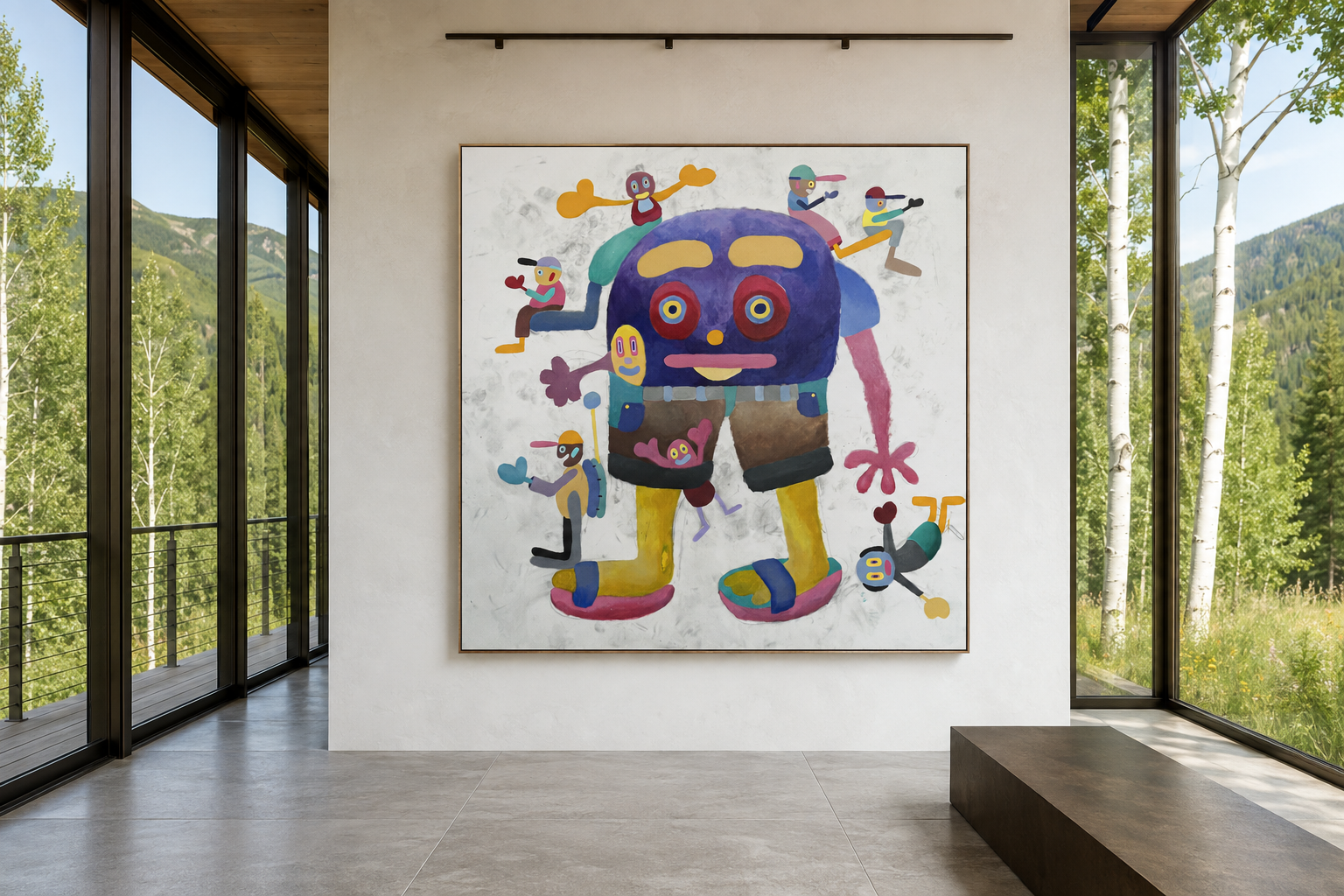 Flip Flops, artwork by Alexander Reagan displayed in a contemporary interior