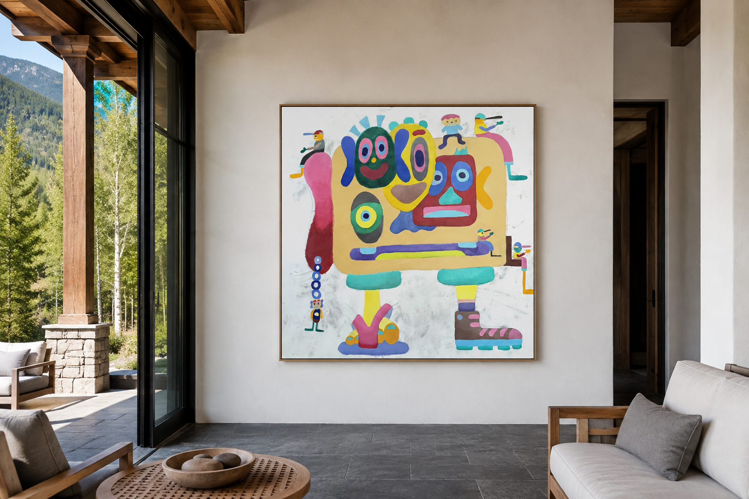 Good Company, artwork by Alexander Reagan displayed in a contemporary interior