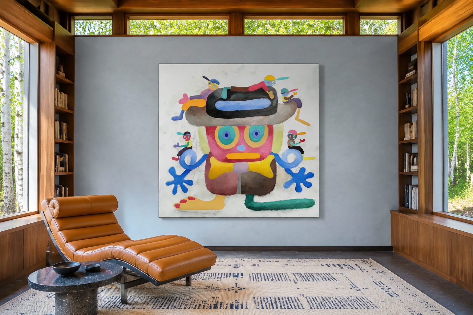Tour Guide, artwork by Alexander Reagan displayed in a contemporary interior