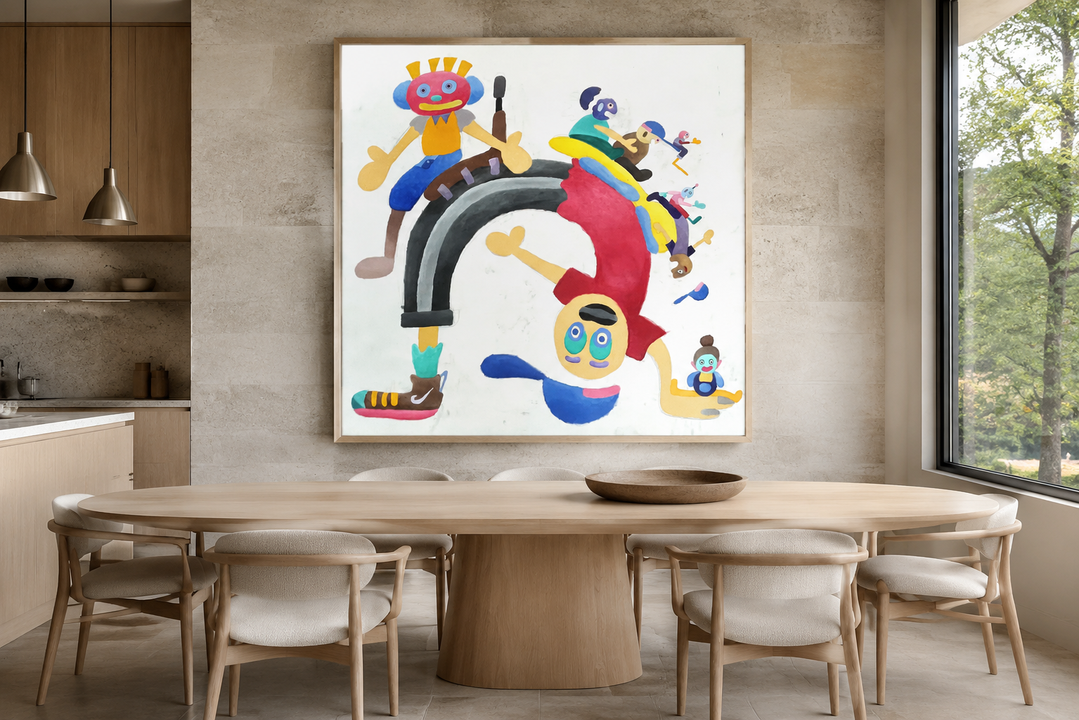 Moves, artwork by Alexander Reagan displayed in a contemporary interior
