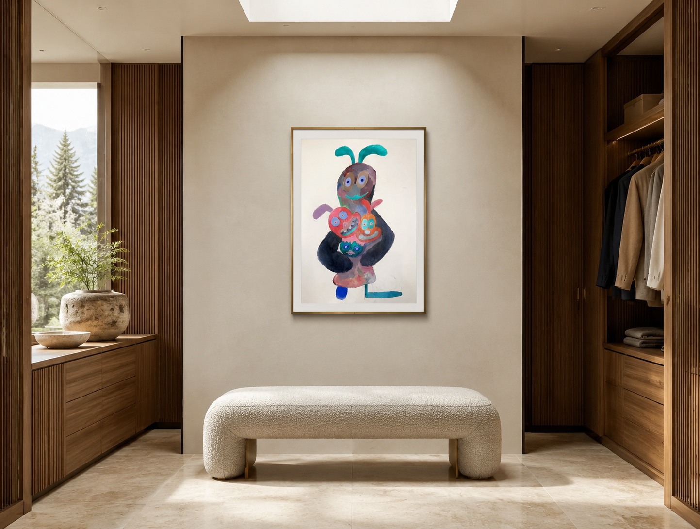Mom, artwork by Alexander Reagan displayed in a contemporary interior
