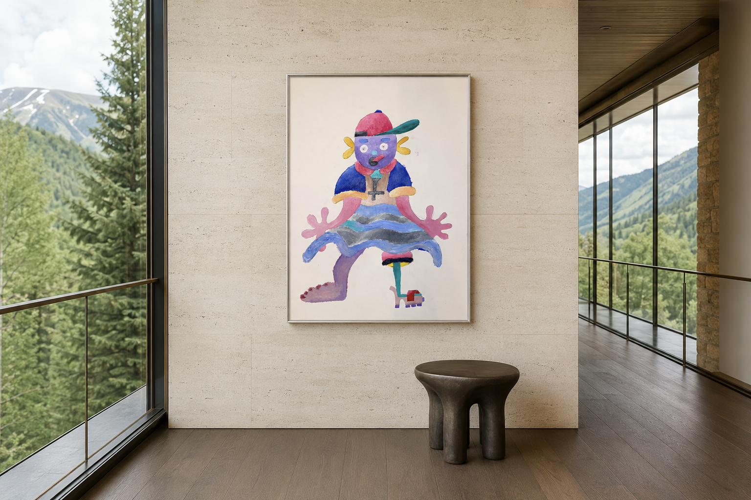 Danseur, artwork by Alexander Reagan displayed in a contemporary interior