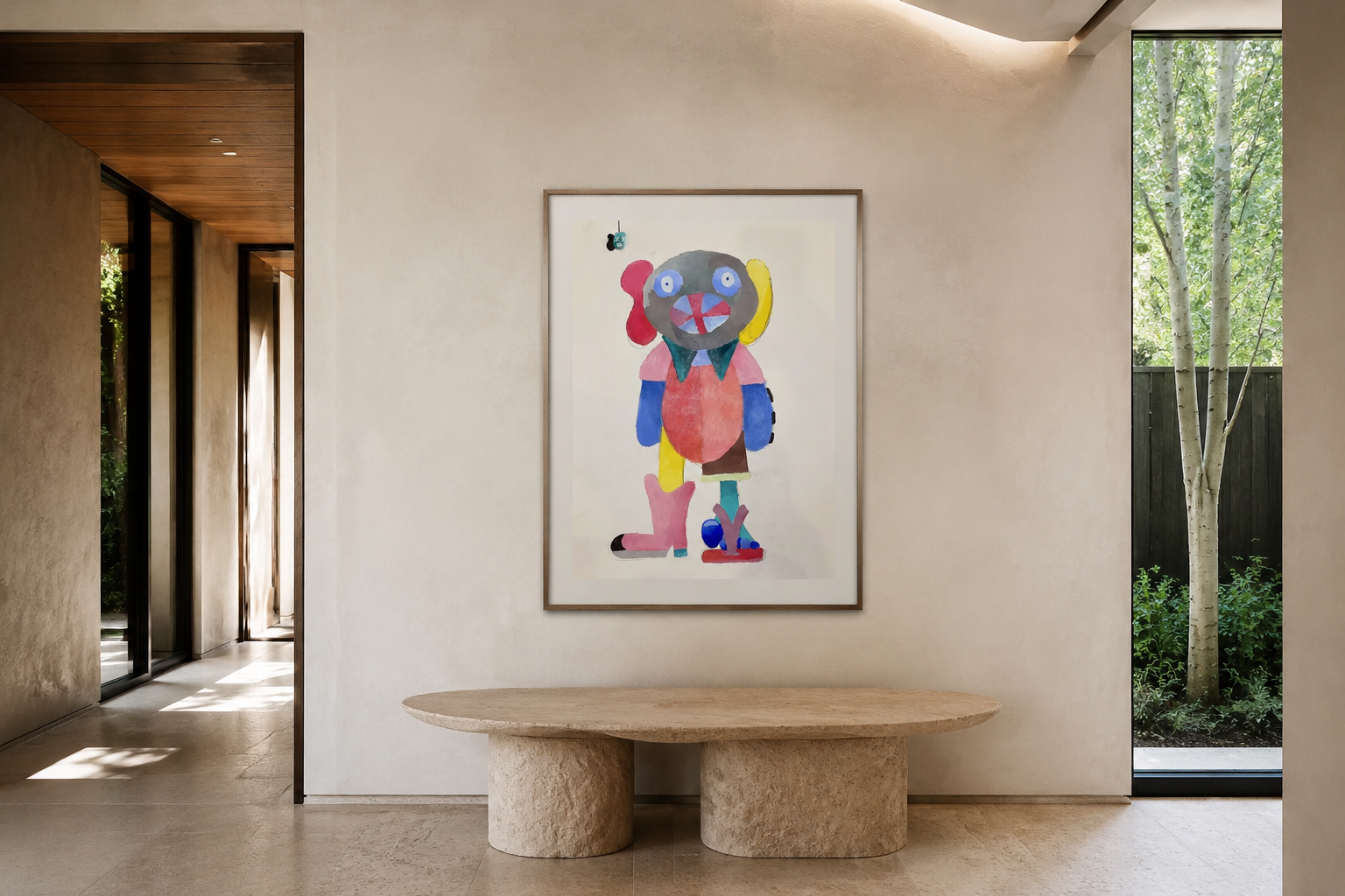 Oh, artwork by Alexander Reagan displayed in a contemporary interior