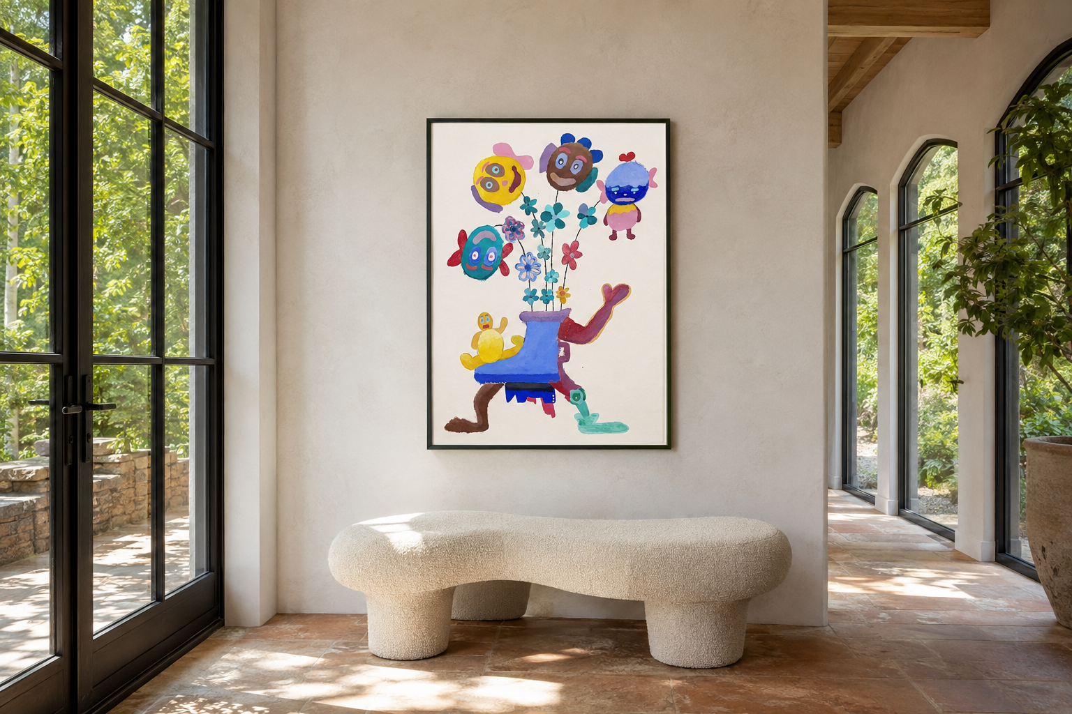Jargon, artwork by Alexander Reagan displayed in a contemporary interior