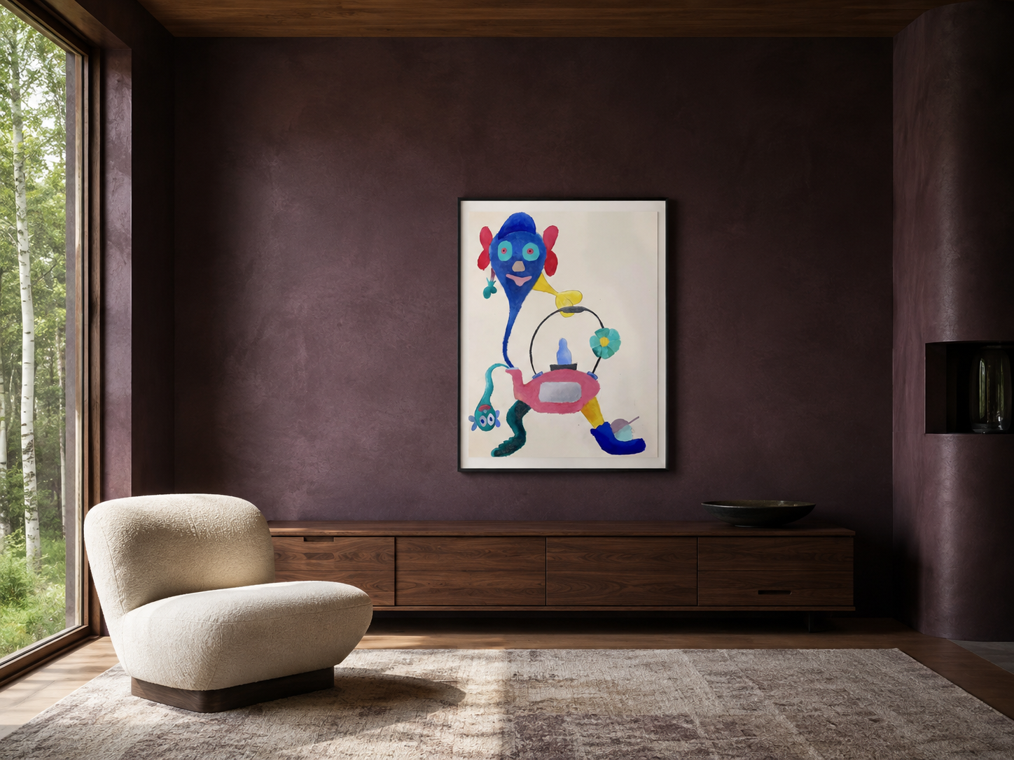 Kettle, artwork by Alexander Reagan displayed in a contemporary interior