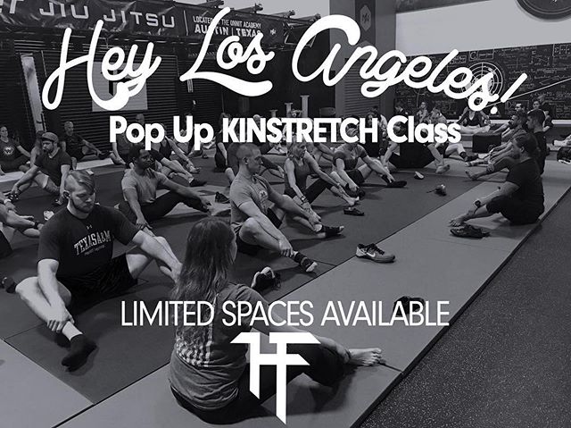 Alright Los Angeles. KINSTRETCH pop up time.
⠀
I get a lot of emails saying &ldquo;I wish I could make it to your class in Long Beach but the drive is too far!&rdquo;
⠀
To you- First off- I say it&rsquo;s worth it! This is Southern California&rsquo;s