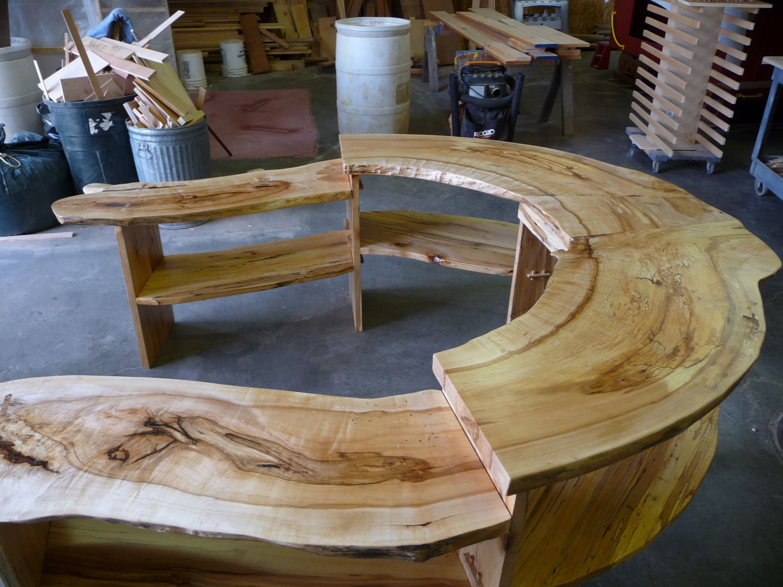 Hand crafted slab table