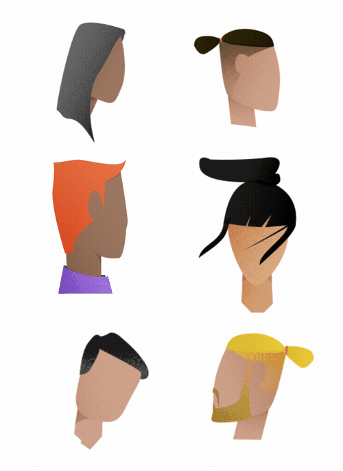 I enjoyed adding a little life to the otherwise face-less characters. :)