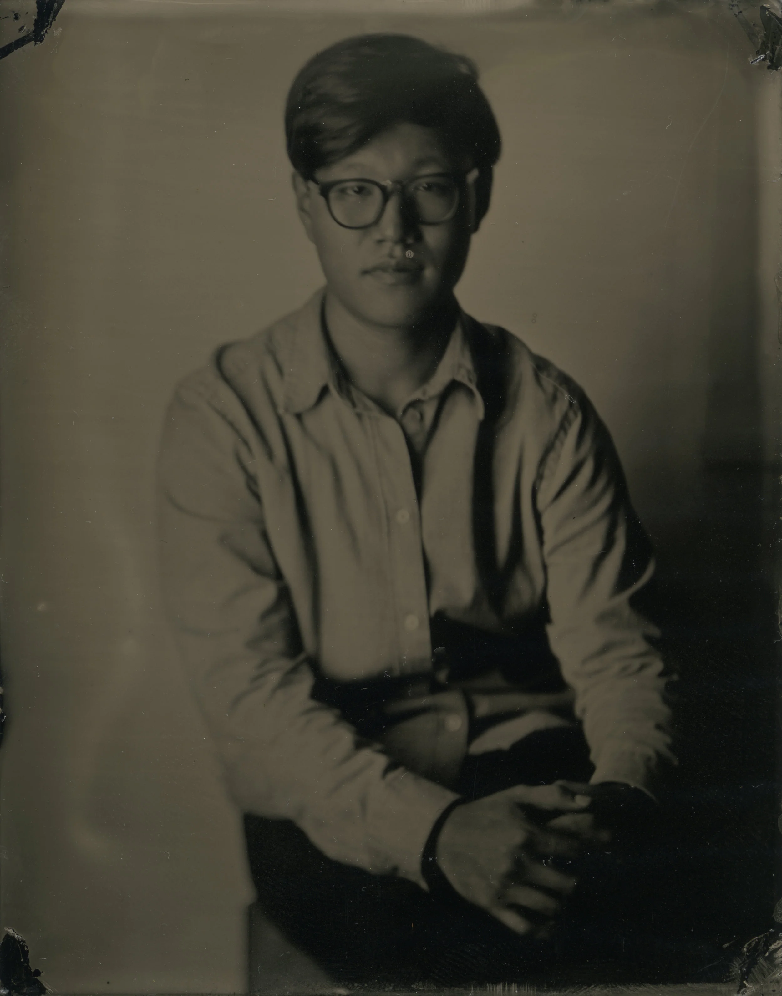 collodion tintype 3.5"x4.5"