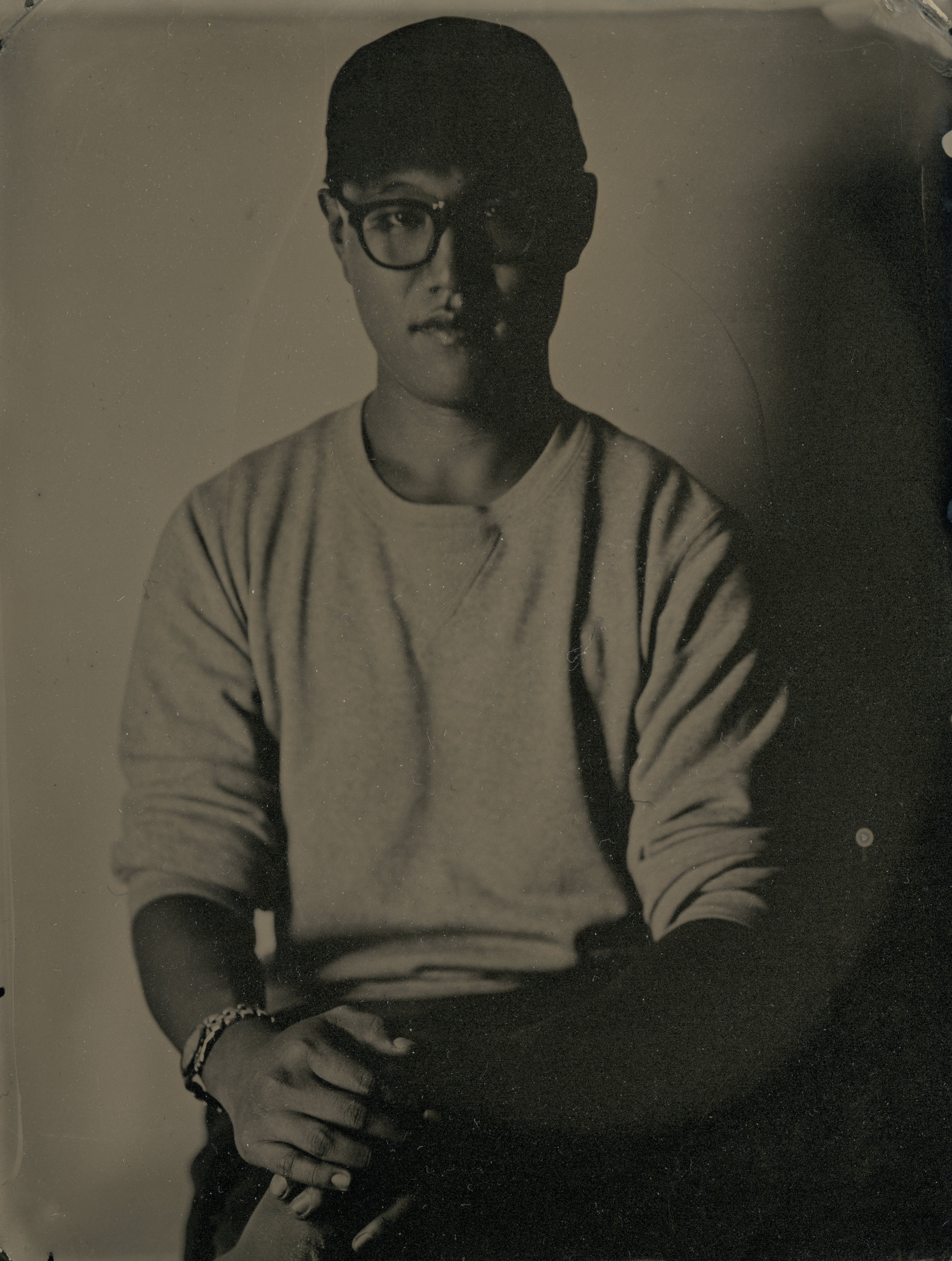 collodion tintype 3.5"x4.5"
