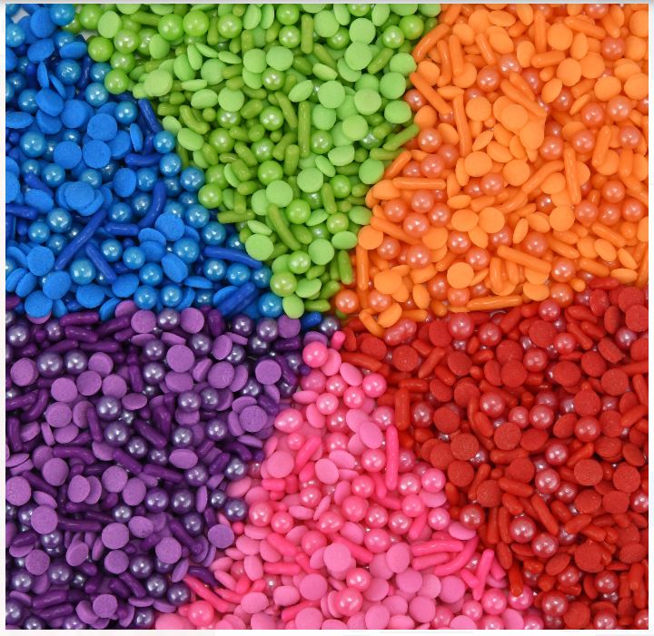 Blue, Green, Orange, Red, Pink &amp; Purple 