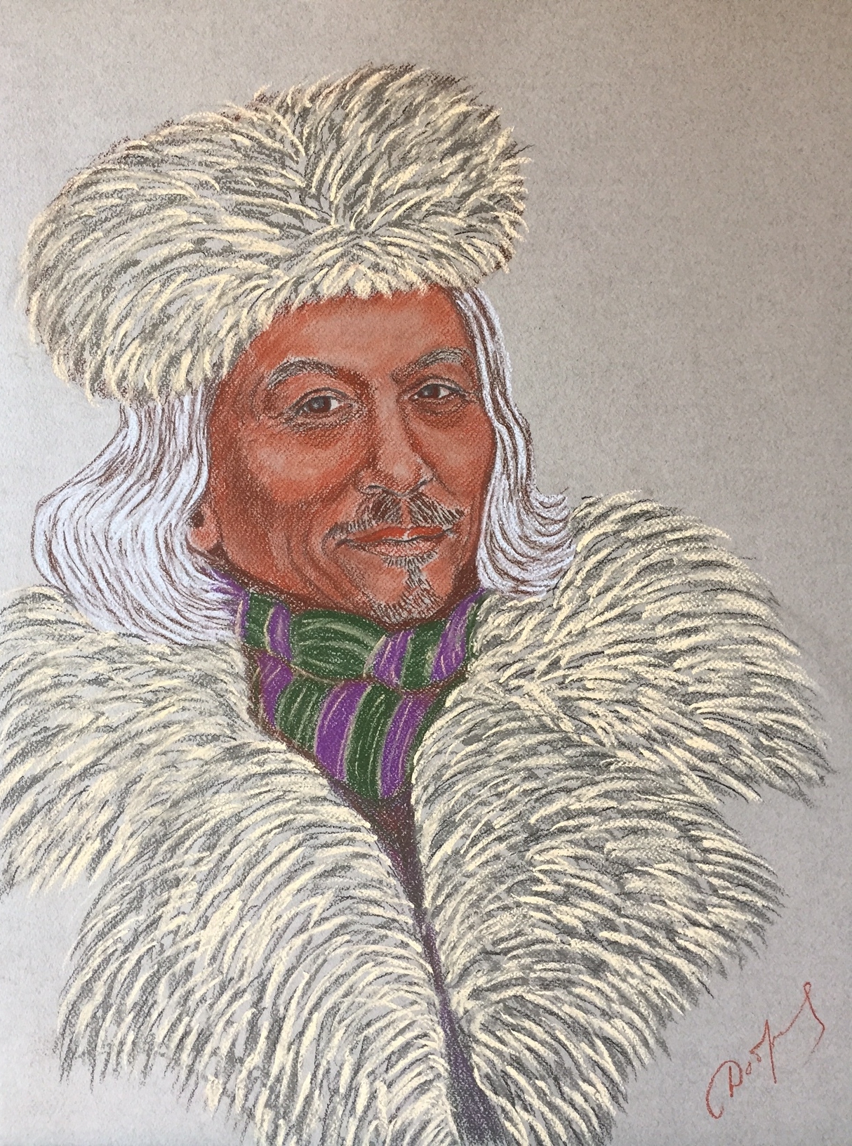 Portrait of Ole Jorgen Hammeken, famous Polar explorer