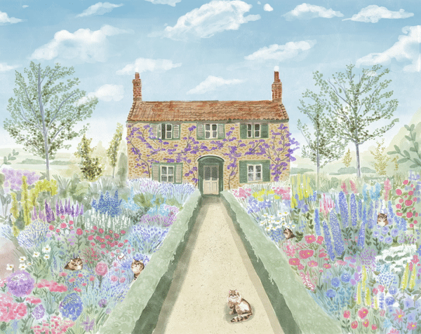 Animated gif illustration for snezha siberians, cat fram in singapore.