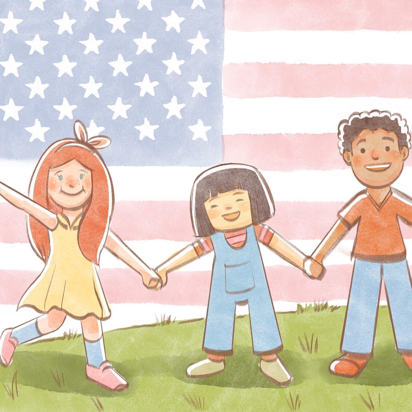 &ldquo;Freedom
is one of the deepest
and noblest aspirations
of the human spirit.&quot;
- RONALD REAGAN
.
.
.
One of my illustrations for children books 
&ldquo;I Love America 🇺🇸&rdquo;
Written by Wendy Troby
Publisher : Salem Publishing
.
.
.

 #i