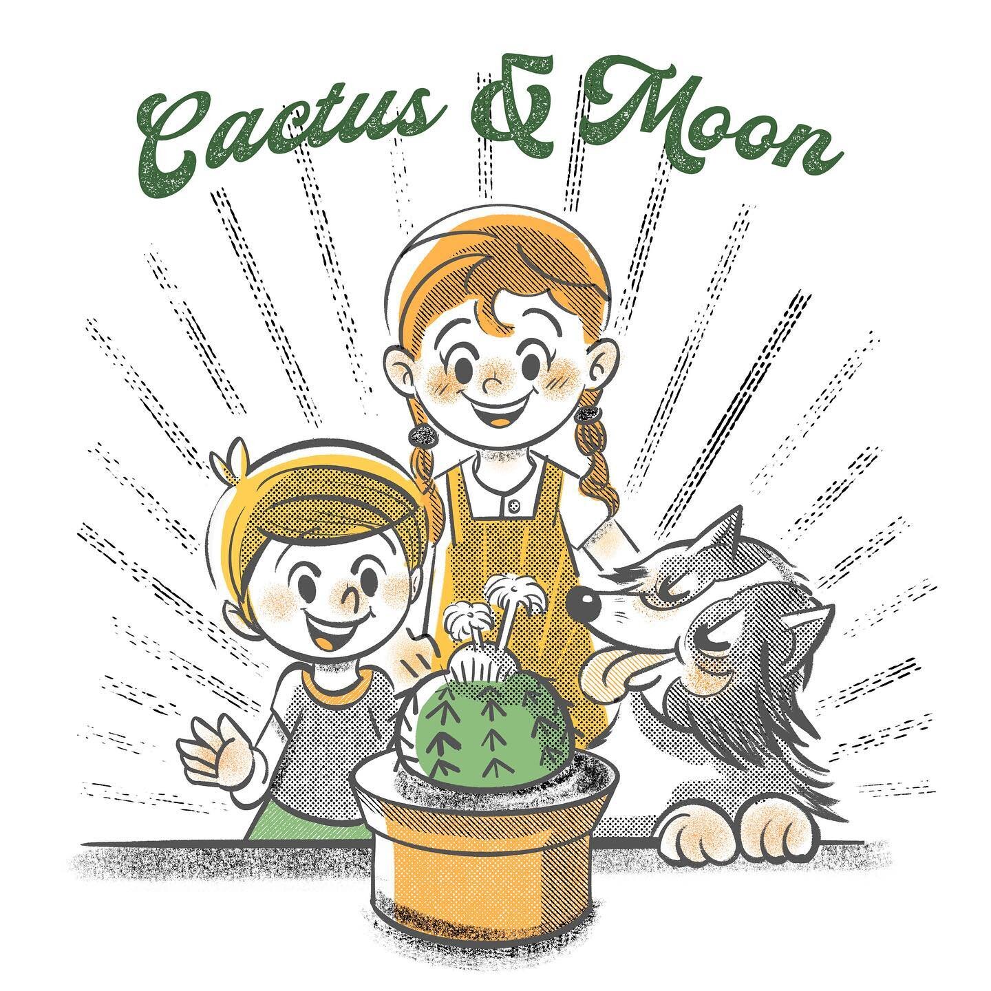 Vintage Mid Century Illustration for cactus brand &ldquo;🌵&amp; 🌝&rdquo;
.
.

#illustration #illustratorsoninstagram #illustrationartists #illustrationoftheday #holiday #happy #illustrator #cuteillustration #best_of_illustrations #illustrationartis