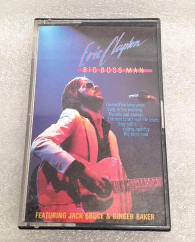 Record Number: 095 Collection Date: 30 Nov 2017 Description: Clapton tape, Clapton cover Dimension: 4.25" x 2.75" x 5/8"