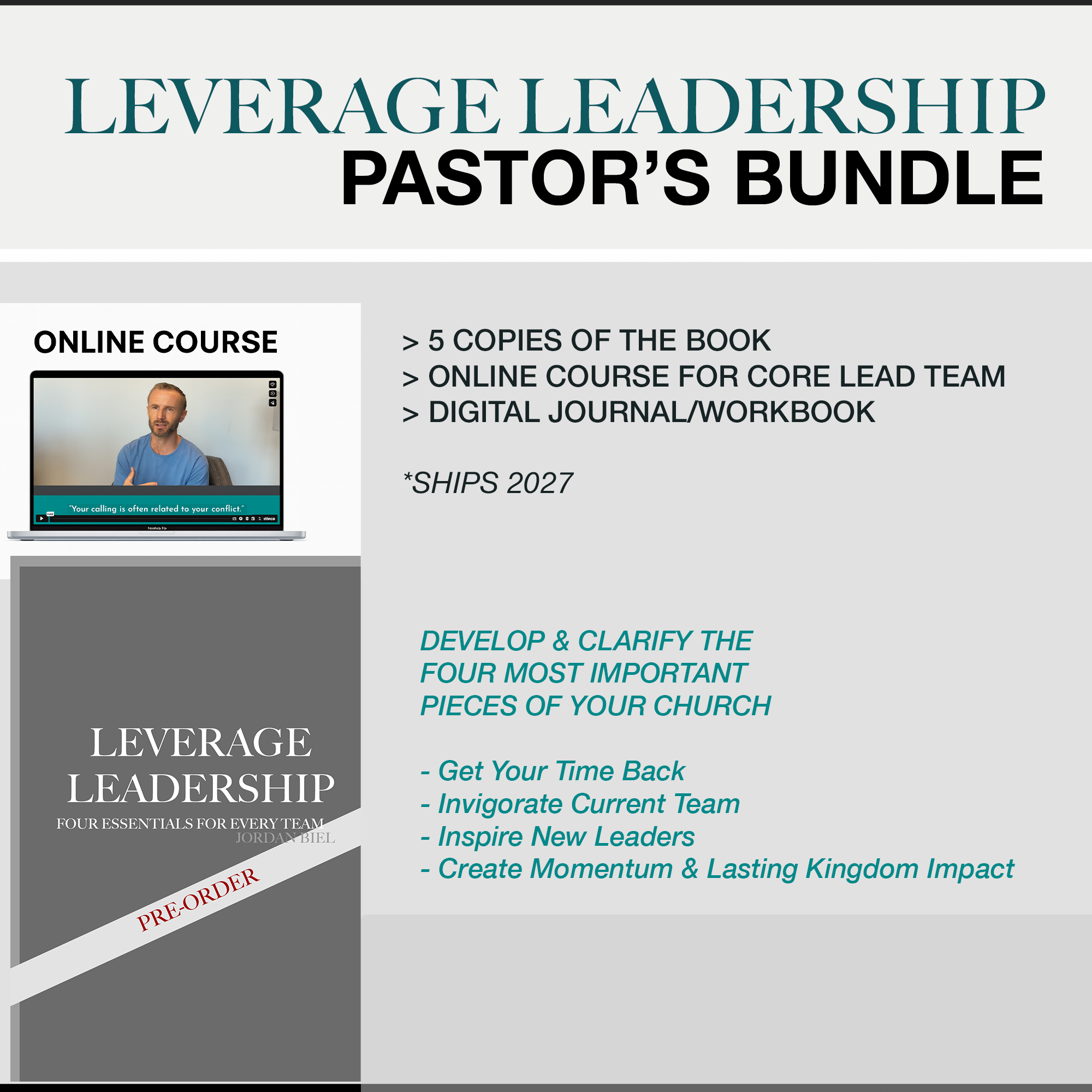 LEVERAGE LEADERSHIP PASTORS BUNDLE PRE-ORDER