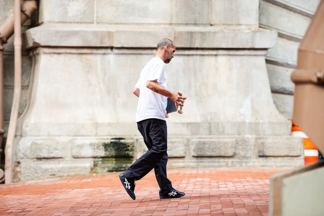 That same understated precision carried into the launch itself – no velvet ropes, no influencer stampede, just a tight 100 heads in the know. ASICS and Gino set up shop at Café Belle on Mulberry Street, a cozy Lower Manhattan hideout with family tie