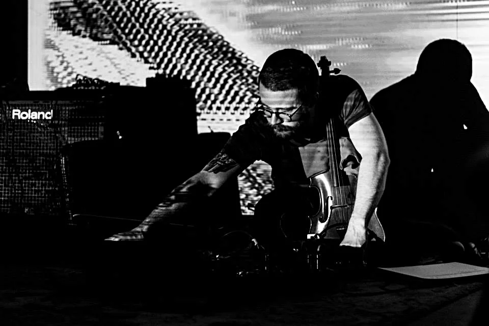 Performing as floating island at Pariah Studios (Dallas, TX) 2016