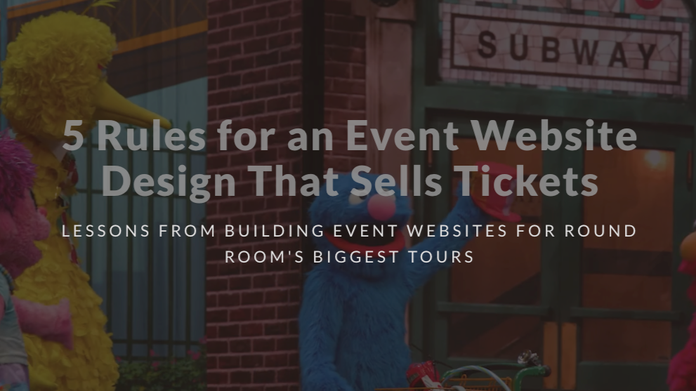 5 Rules for an Event Website Design That Sells Tickets