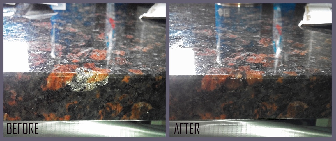 Quartz Countertops In Kelowna, Chipped Granite Countertop Edge Repair