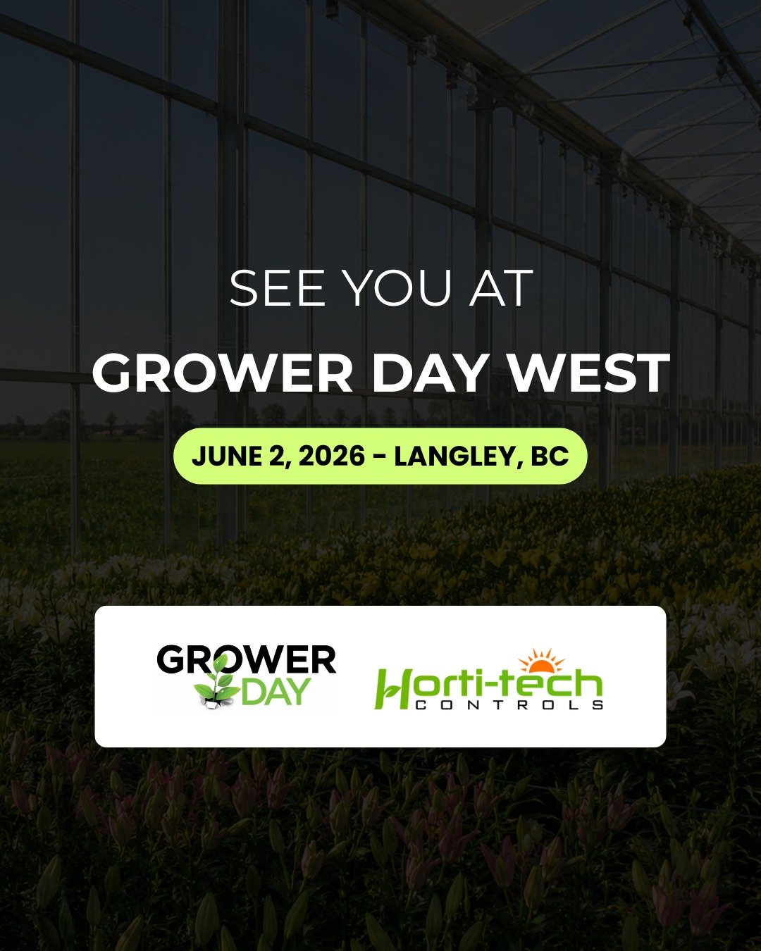 We're thrilled to be at Grower Day West today in Langley, BC! 🌱 

If you're attending Newlands Golf &amp; Country Club, come say hi. We'd love to connect, talk greenhouse automation, and share what's new in climate control and growing technology.

A