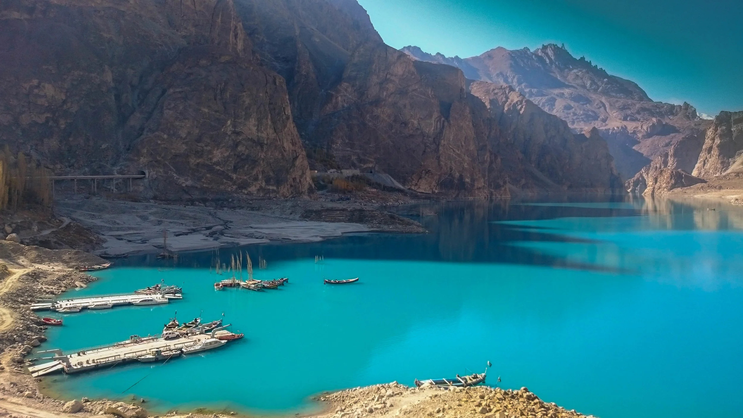 The Attabad Lake.
