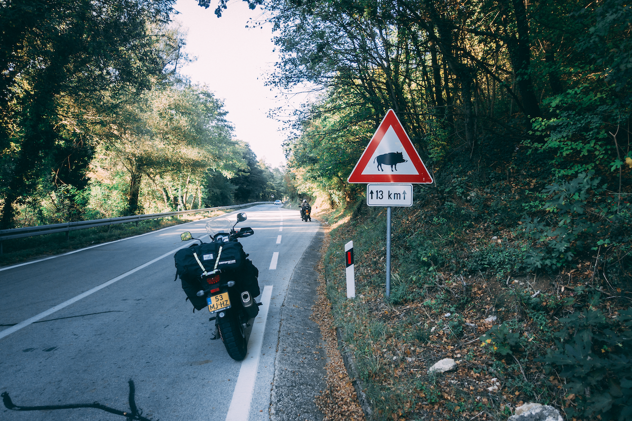 Just across the border, we head into the mountains and need to be careful for….