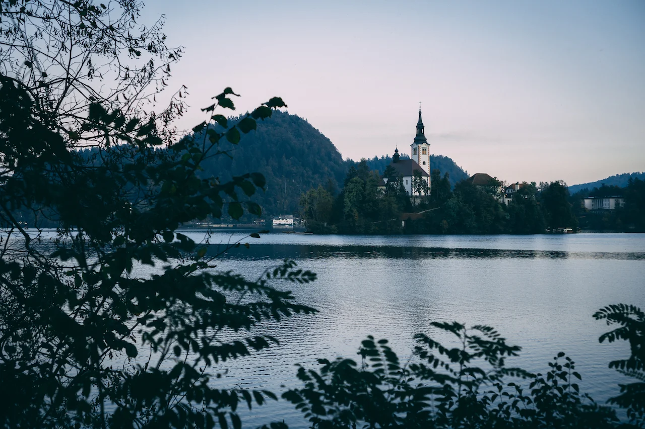 The church in the middle of Lake Bled