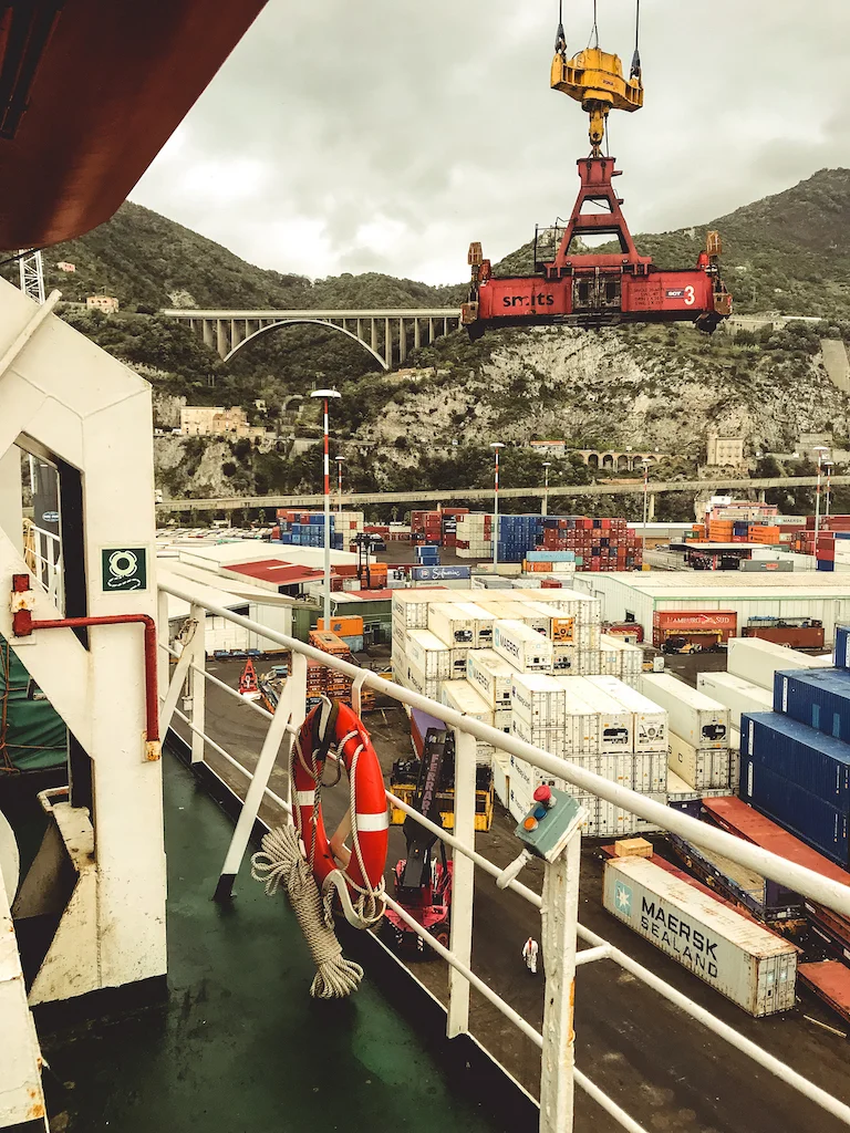 Onboard in Salerno