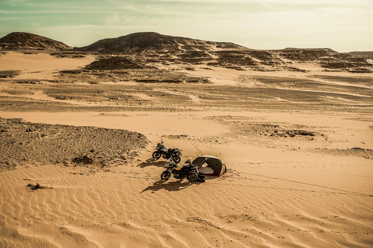 Morning in the desert.
