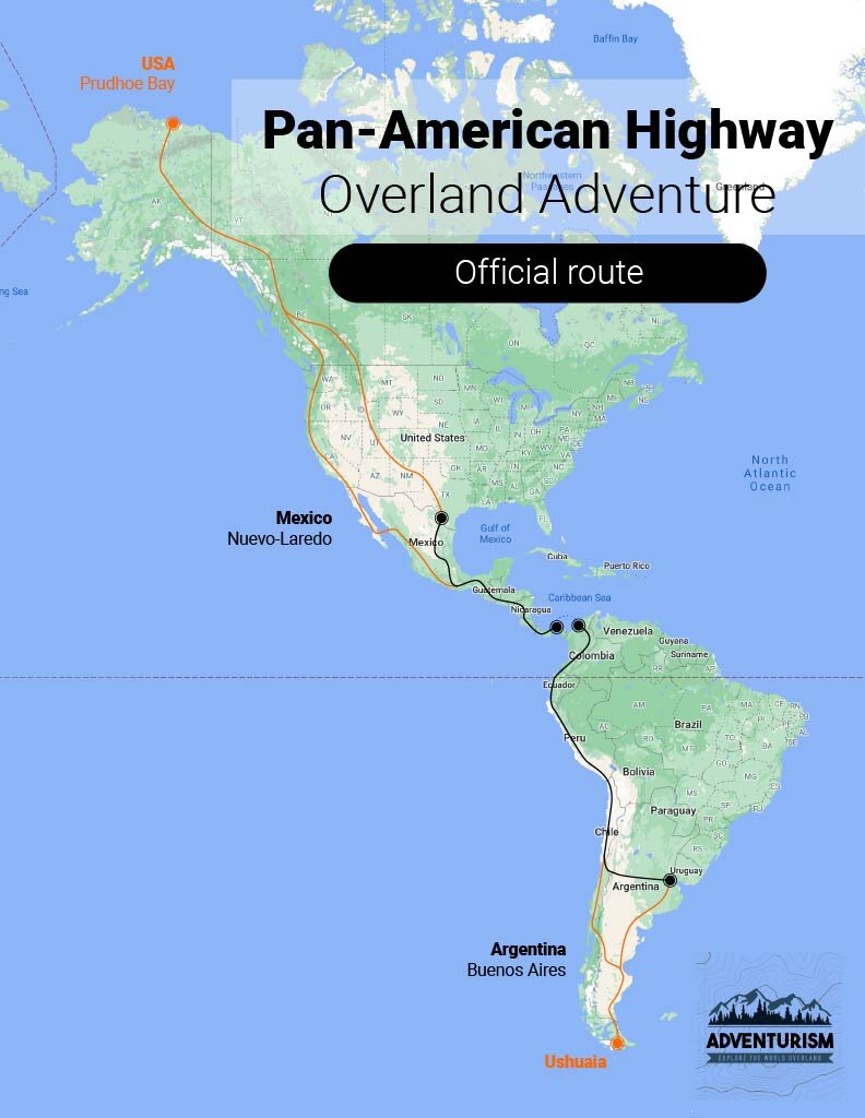 Can you drive from North to South America official route map.jpg