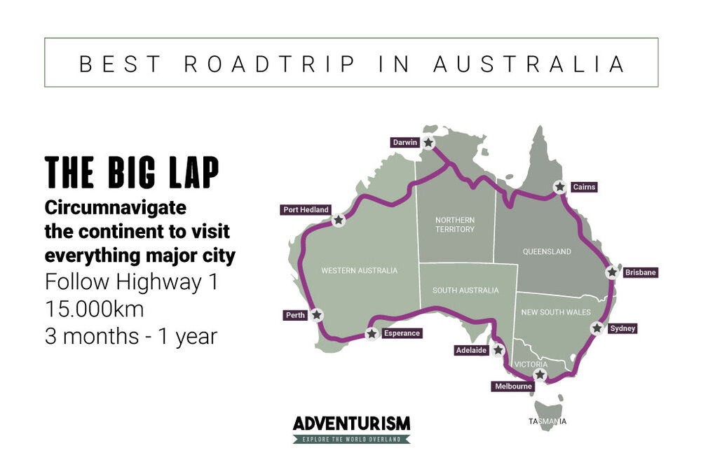 Drive Around Australia Map Can You Drive All The Way Around Australia? — Adventurism.tv