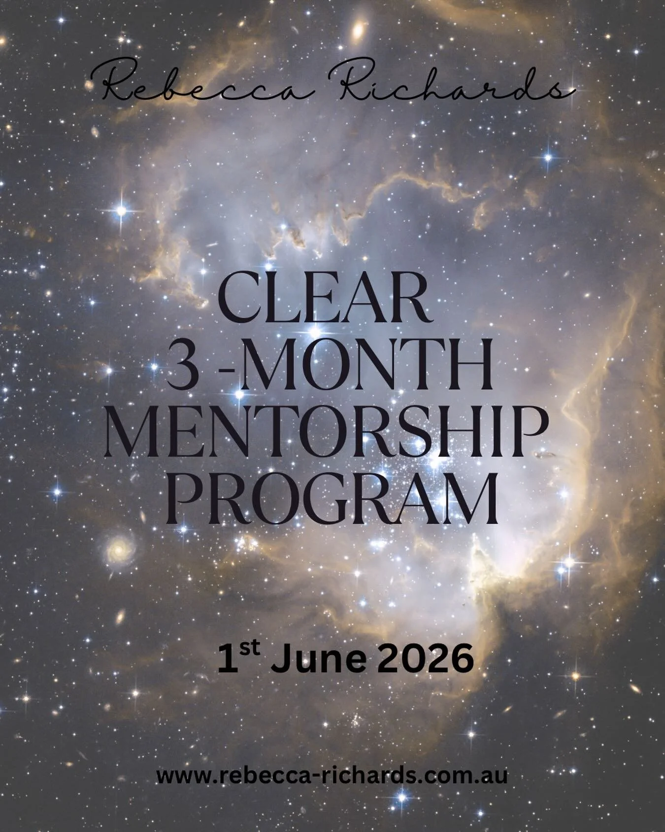 CLEAR - 3 Month Mentorship Program is open for booking and we start on 1st June 2026. 

Last year I offered this twice and it booked out both times. This is my foundations container. It&rsquo;s a combination of healing work, embodied processes, mento