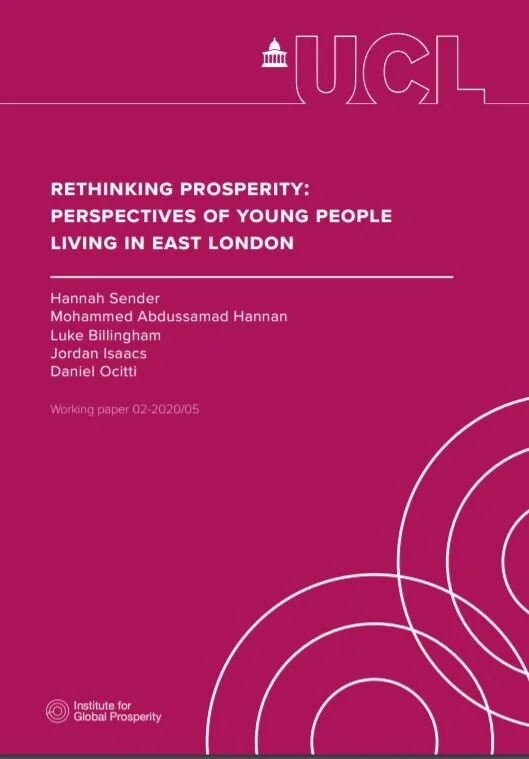 Rethinking Prosperity: Perspectives of young people living in East London