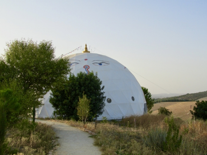 A beautiful, magical yoga shala.