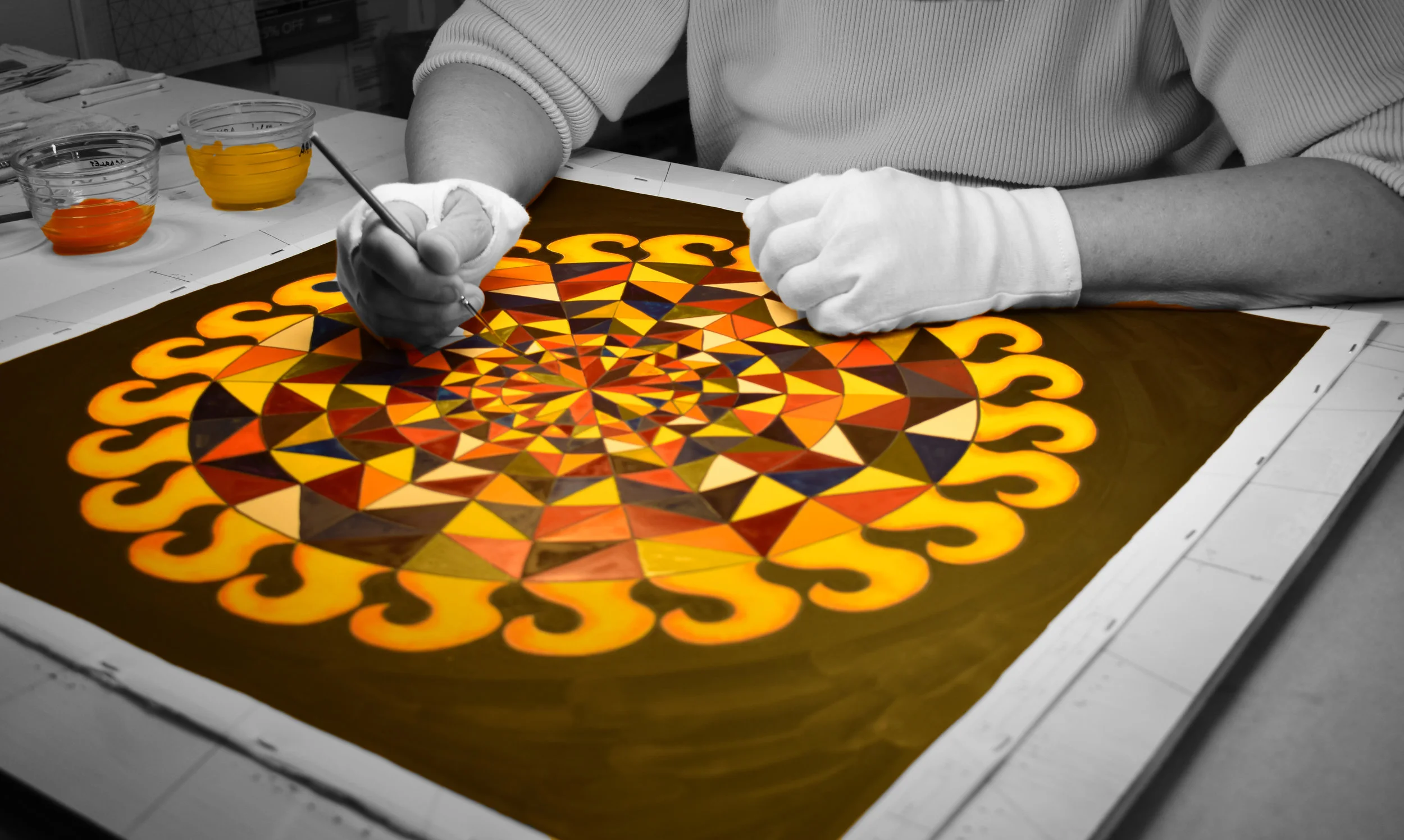 Filling with color….