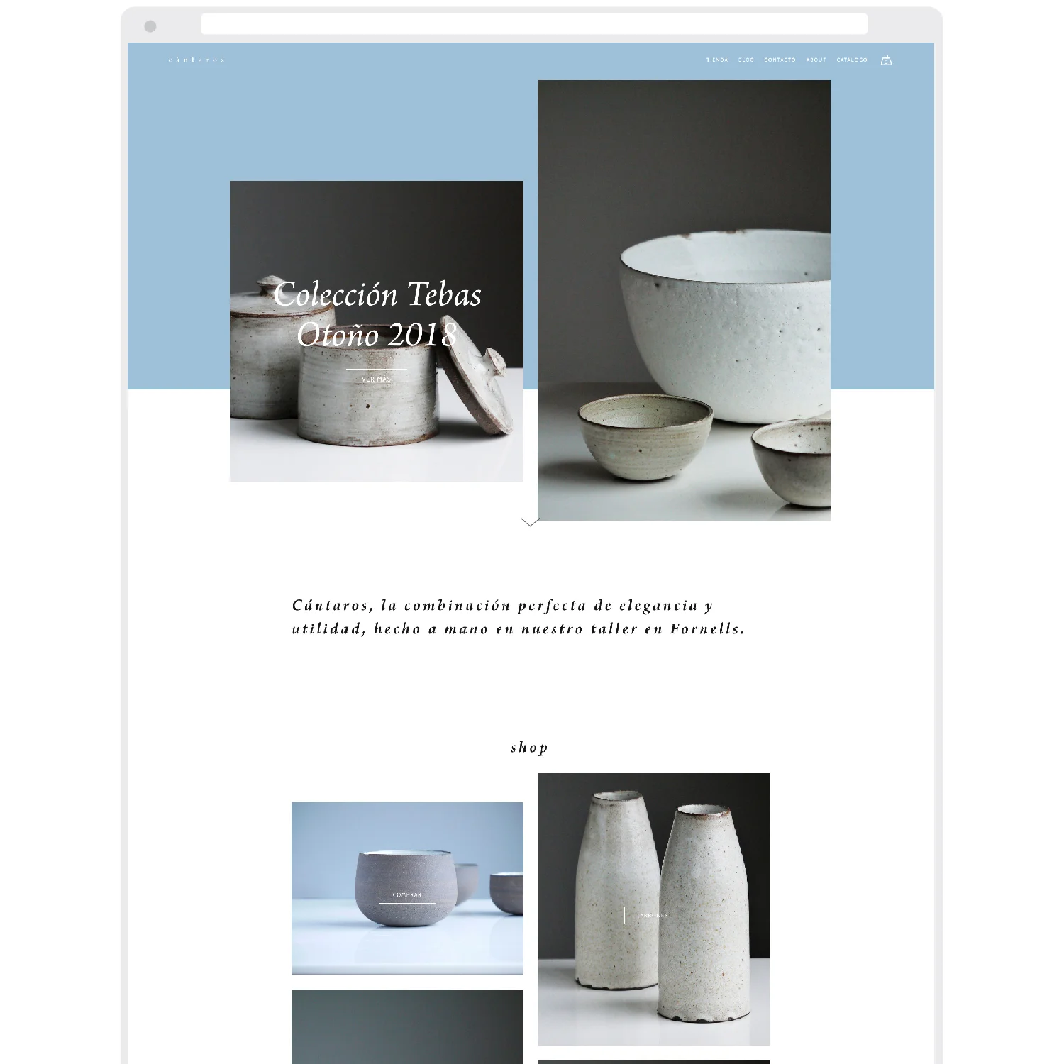 CÁNTAROS — Squarespace Template