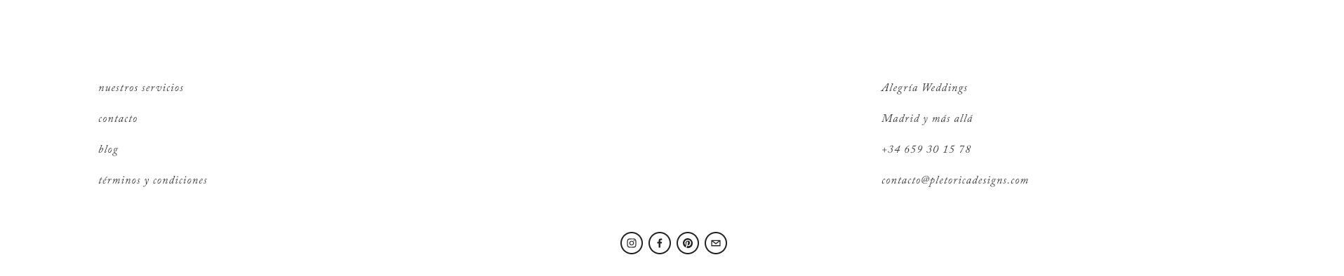 Our template Allegra comes with custom social icon buttons.