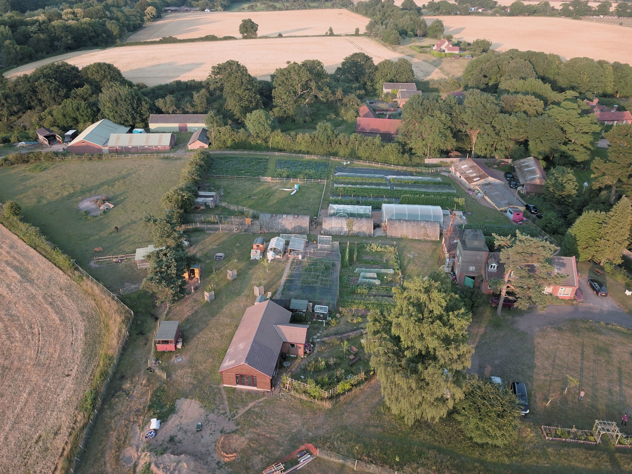 Arial View Of The Farm