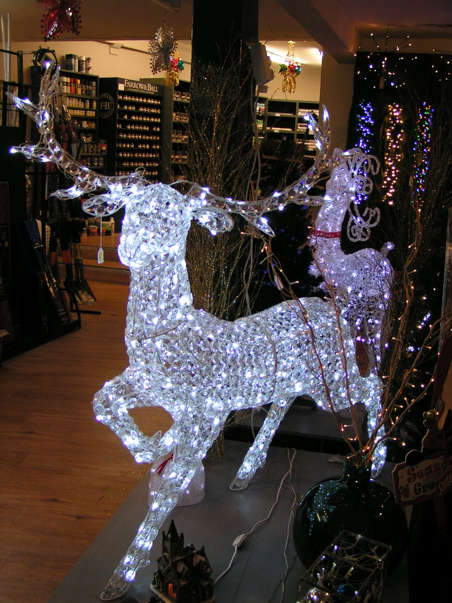 Christmas lights and decorations