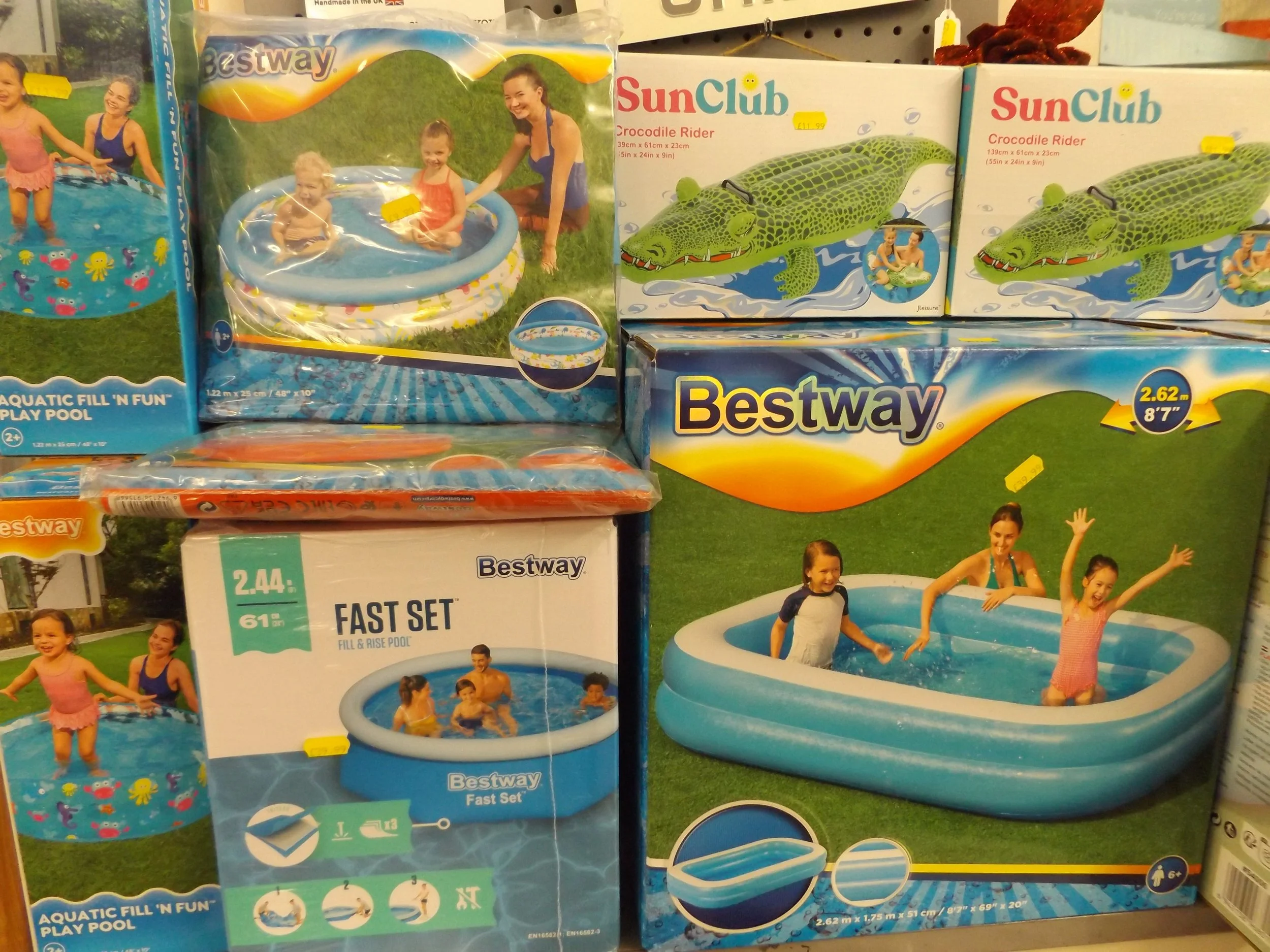 Garden pools, in stock.
