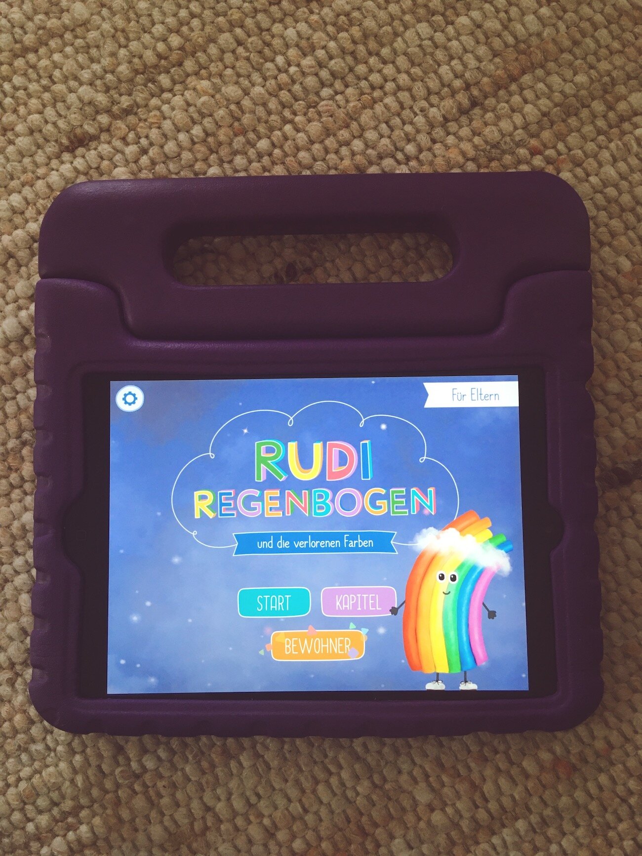 Rudi Regenbogen: Eine Kinderbuch-App über Wetter und Weltall