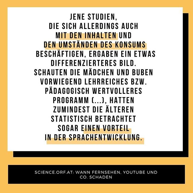 ☢️ Achtung! Alarmierende Erkenntnisse zu Medienkonsum vs. sprachliche Entwicklung ☢️: Es k&ouml;nnte auch positive Folgen haben! 🤯
⠀⠀⠀⠀⠀⠀⠀⠀⠀⠀⠀⠀⠀⠀⠀⠀⠀⠀⠀⠀⠀⠀⠀
Wenn man die &Uuml;berschrift des @orf.at Artikels liest, muss man dieses Ergebnis ja nicht ge