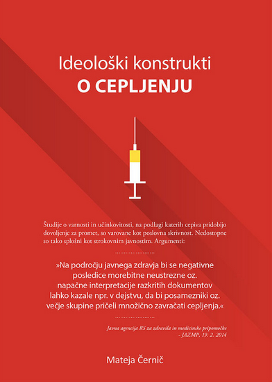 Mateja Černič: Zahteva se slepa vera v čudežno in vseobsegajočo dobrobit cepiv 